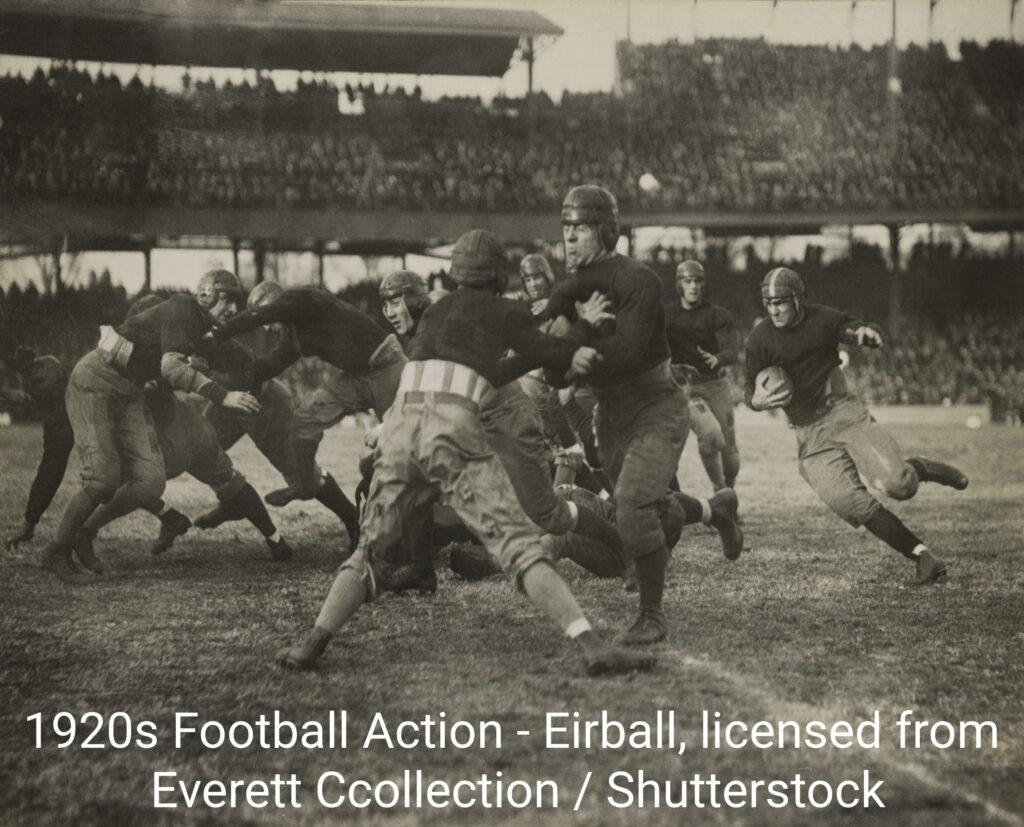 1920s Football Action